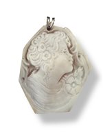 Pendente Mandile 1922 Donna Cammei  in Argento Conchiglia 2MCICM6 - 2MCICM6